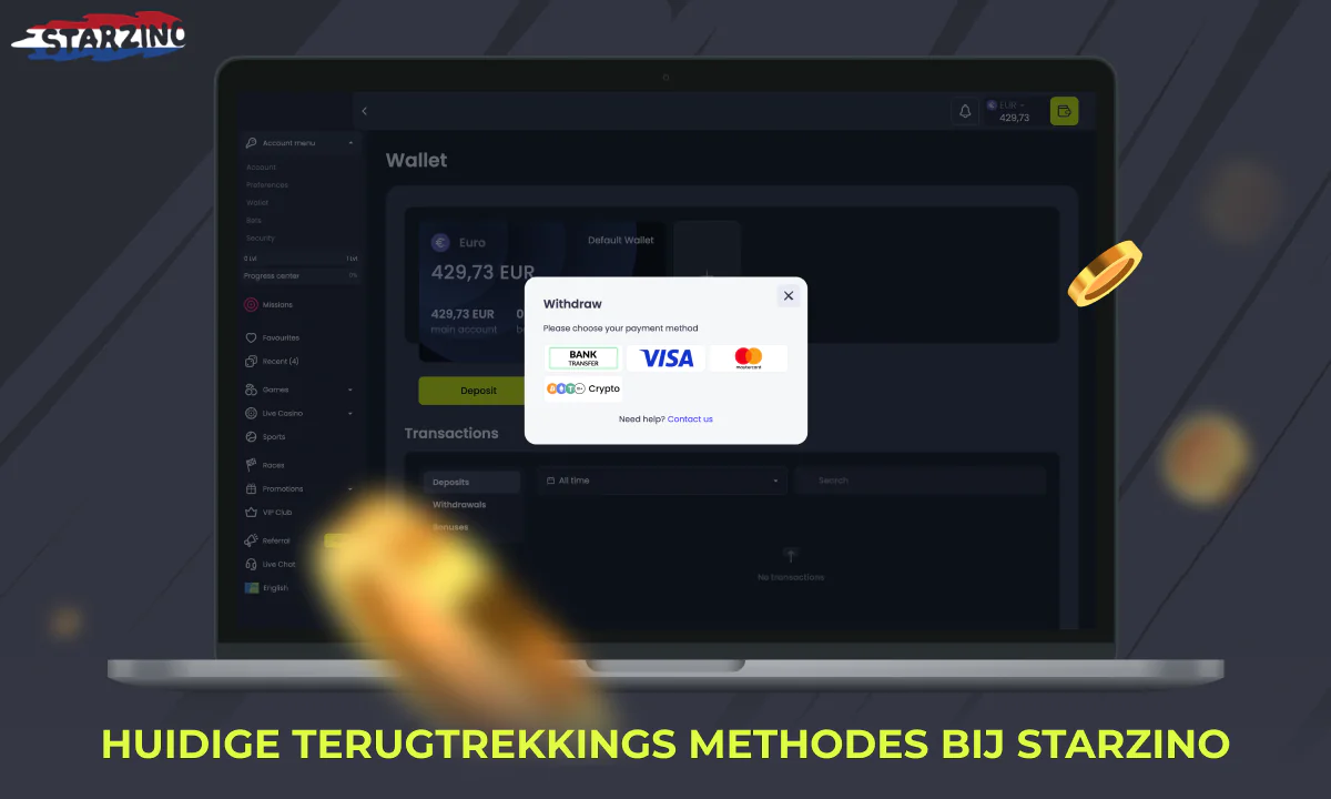 Overzicht van de huidige methoden voor het opnemen van winsten uit Starzino