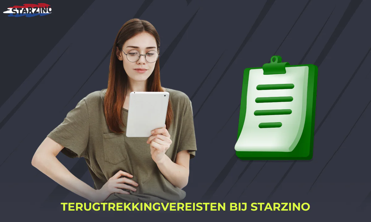 Starzino heeft een lijst met bepaalde regels voor het opnemen van geld